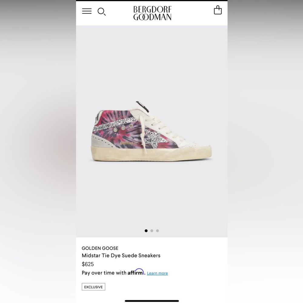 Golden Goose Midstar Tie Dye Suede Sneakers - Pink and White